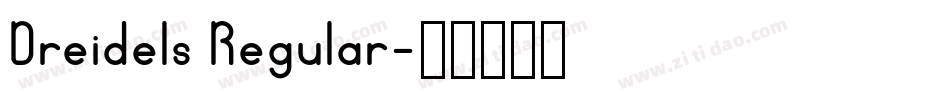 Dreidels Regular字体转换